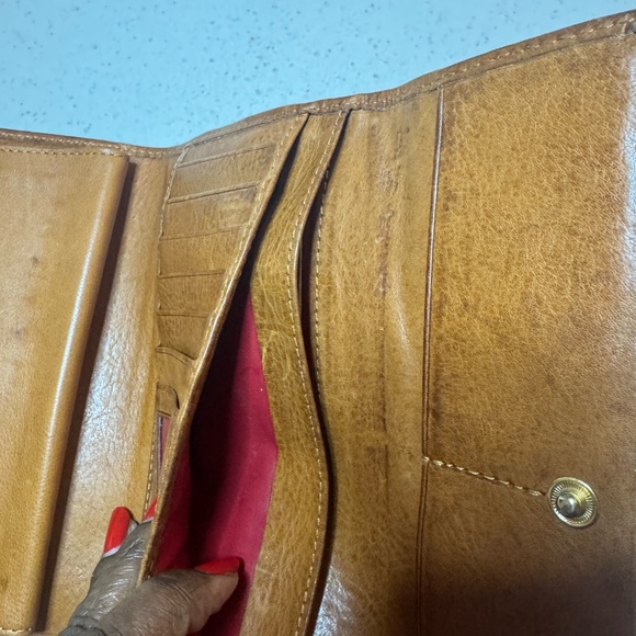 Dooney Bourke Brown/Natural Women’s Leather Wallet - Picture 11 of 13